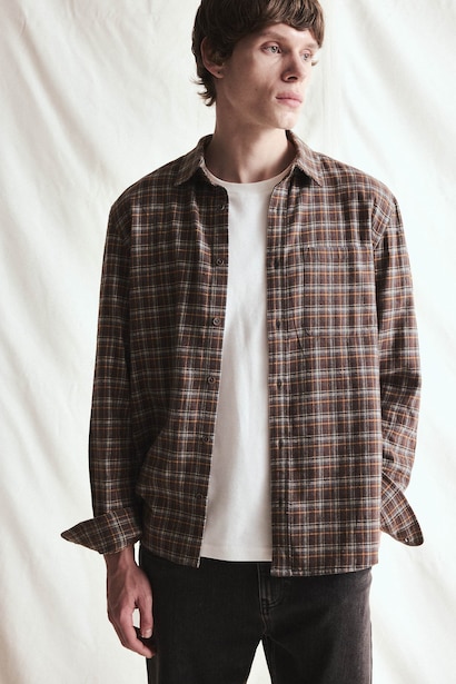 %100 Pamuk Regular Fit Kareli Flanel Gömlek