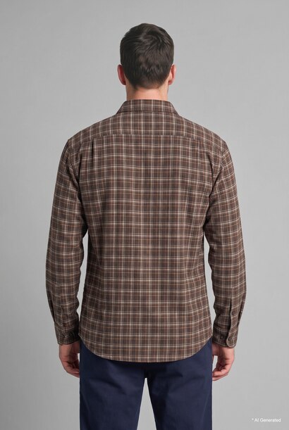 %100 Pamuk Regular Fit Kareli Flanel Gömlek