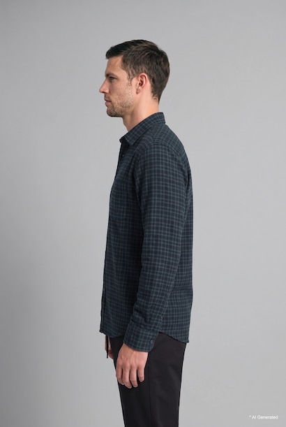 %100 Pamuk Regular Fit Kareli Flanel Gömlek