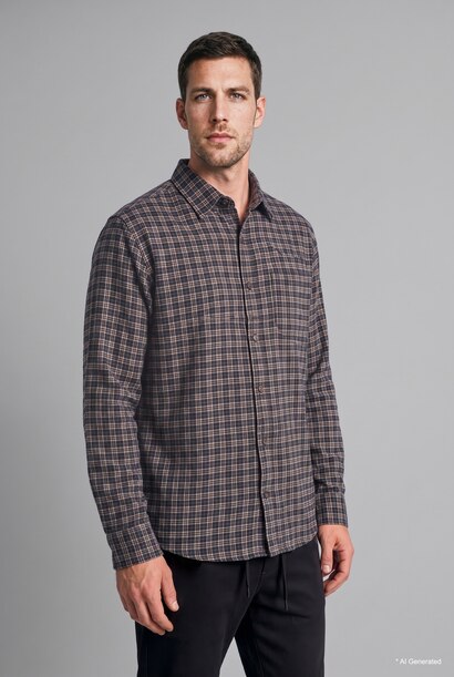 %100 Pamuk Regular Fit Kareli Flanel Gömlek