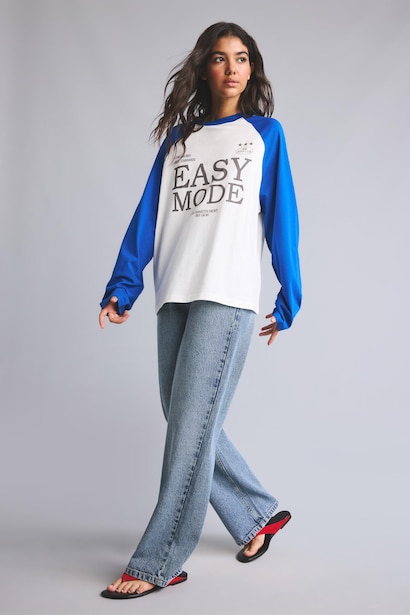 Oversize Fit Long Sleeve T-Shirt