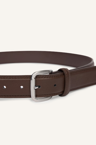 Man Faux Leather Casual Belt