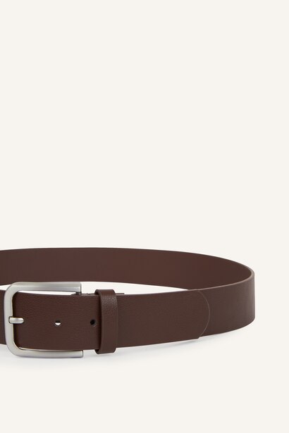Man Rectangle Clasp Faux Leather