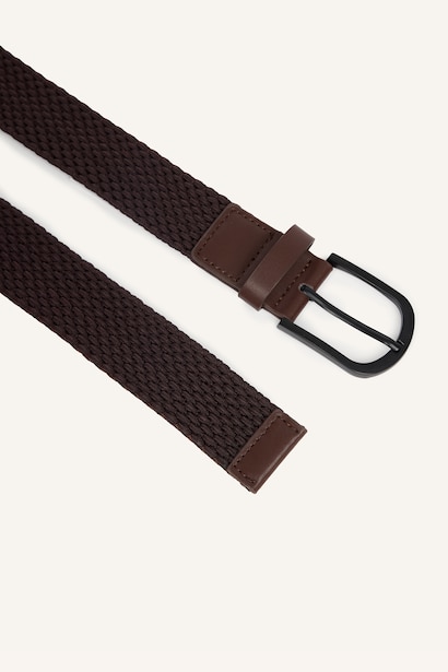 Man Rectangle Clasp Faux Leather