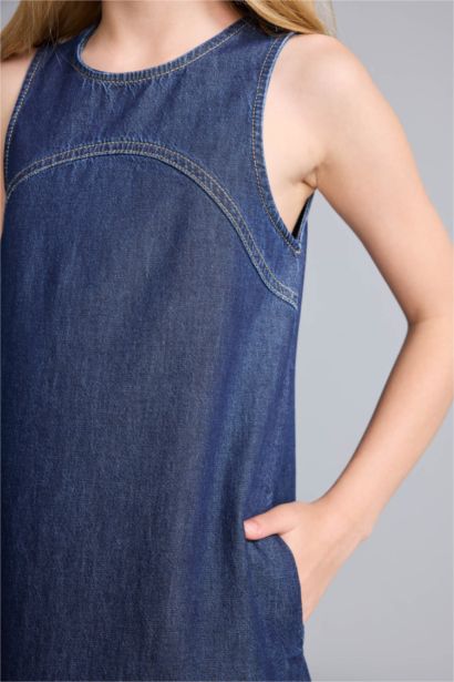 Mini Jean Elbise Kız Çocuk