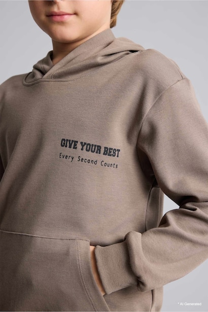 Ensemble Sweat capuche avec poche kangourou et Jogging large pour garçon