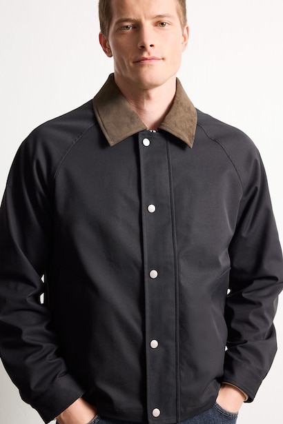 Zipper Polo Collar Puffer Jacket