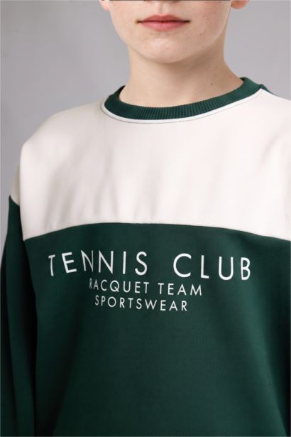 Regular Fit Baskılı Sweatshirt Erkek Çocuk