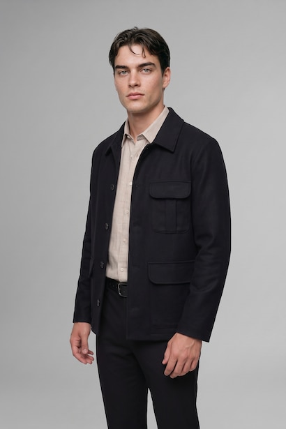 Regular Fit Polo Yaka Blazer