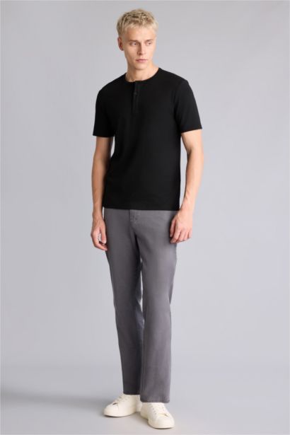 Straight Fit Trousers