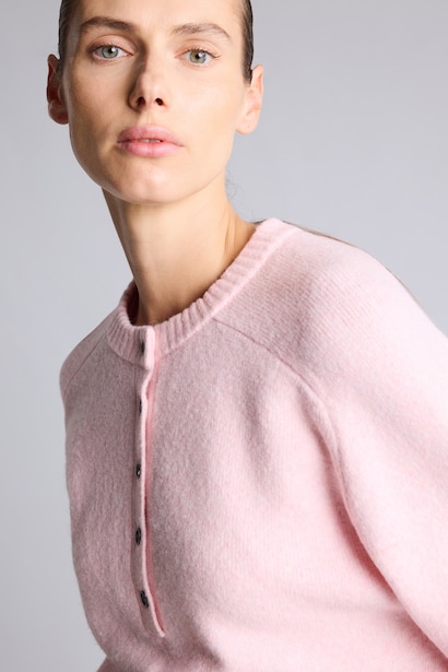 Relaxed Fit Wool Blend Knitted Tunic