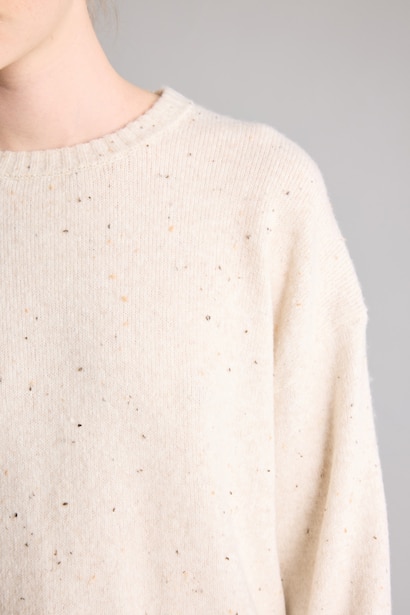 Oversize Wool Blend Basic Knitted Tunic