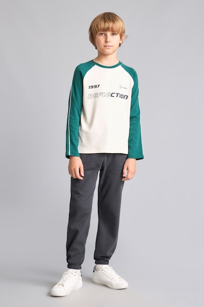 Boy Printed T-Shirt Sweatpants 2 Piece Set