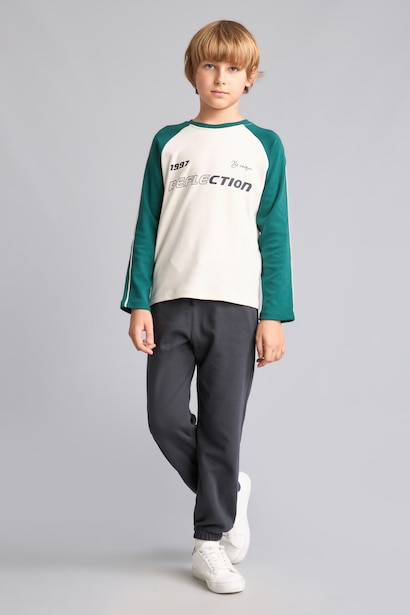 Boy Printed T-Shirt Sweatpants 2 Piece Set