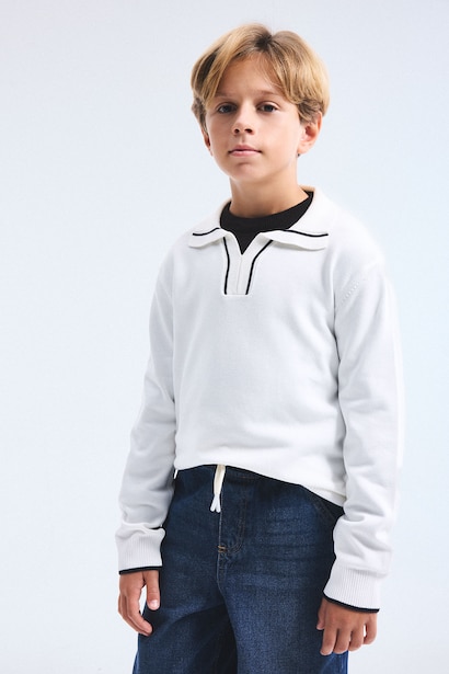 Regular Fit Boy Knit Pullover