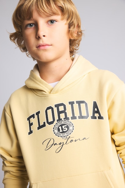 2 piece Oversize Fit Hooded Slogan Set