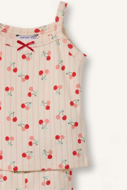 Baskılı 2'li Pijama Takımı Kız Bebek