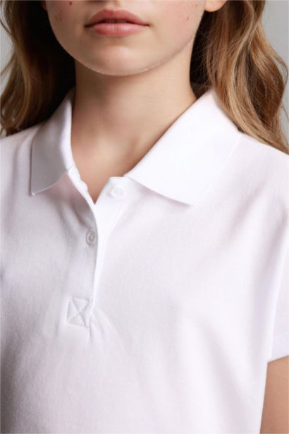 Regular Fit Basic Short Sleeve Polo T-Shirt