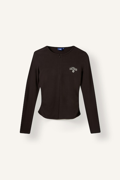 NBA Slim Fit Fermuarlı Uzun Kollu Sweatshirt