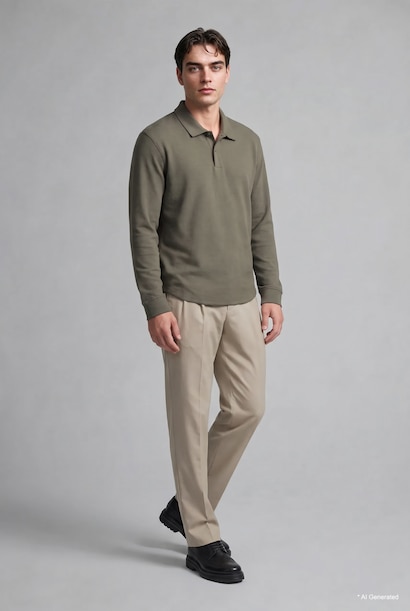 Regular Fit Apaş Yaka Basic Sweatshirt