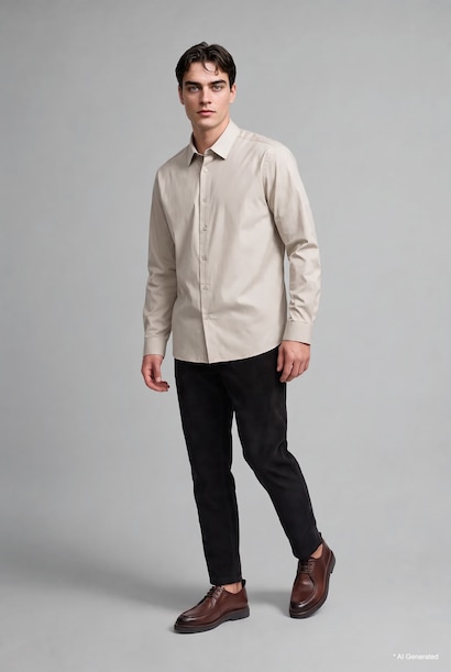 Regular Fit Cotton Long Sleeve Shirt