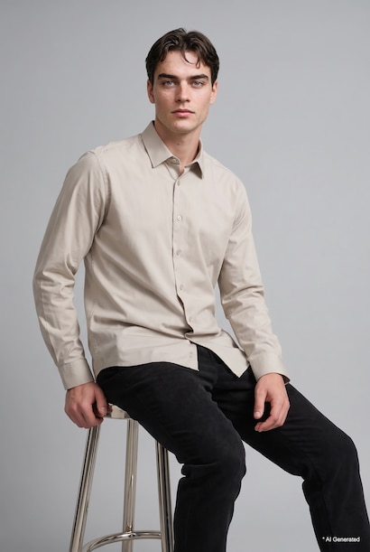Regular Fit Cotton Long Sleeve Shirt