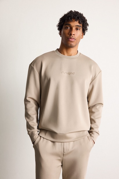 Boxy Fit Scuba Fabric Sweatshirt