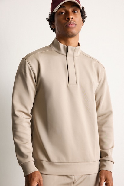 Standard Fit Scuba Fabric Sweatshirt
