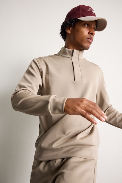 Standard Fit Scuba Fabric Sweatshirt