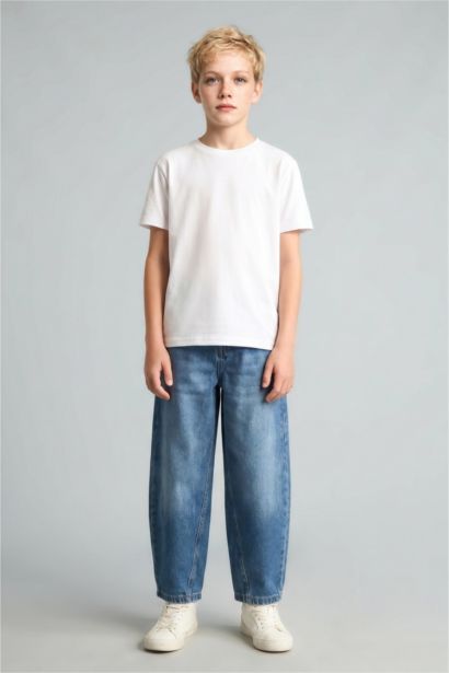 Barrel Fit Jean Pantolon Erkek Çocuk