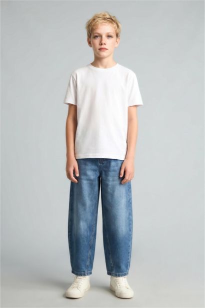 Barrel Fit Jean Pantolon Erkek Çocuk