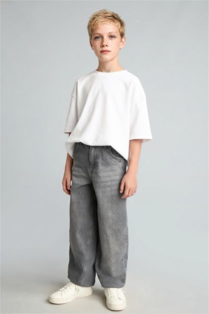 Barrel Fit Jean Pantolon Erkek Çocuk