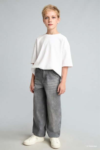 Boy Barrel Fit 100% Cotton Grey Jeans