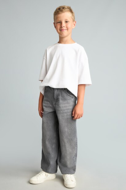 Boy Barrel Fit 100% Cotton Grey Jeans