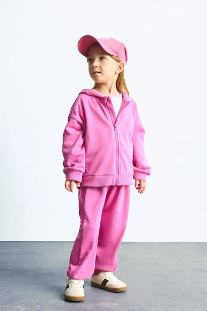 Regular Fit Ayıcıklı Eşofman Altı Kız Bebek