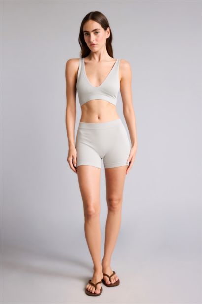 Elastic Waist Seamless Boxer