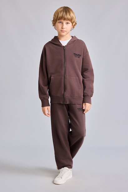 Slogan Pattern Trousers