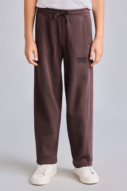 Slogan Pattern Trousers