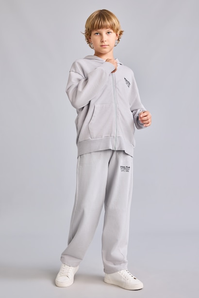 Slogan Pattern Trousers