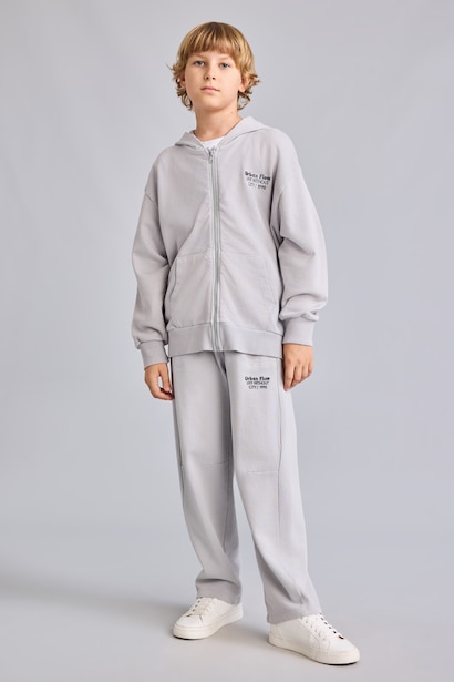 Slogan Pattern Trousers