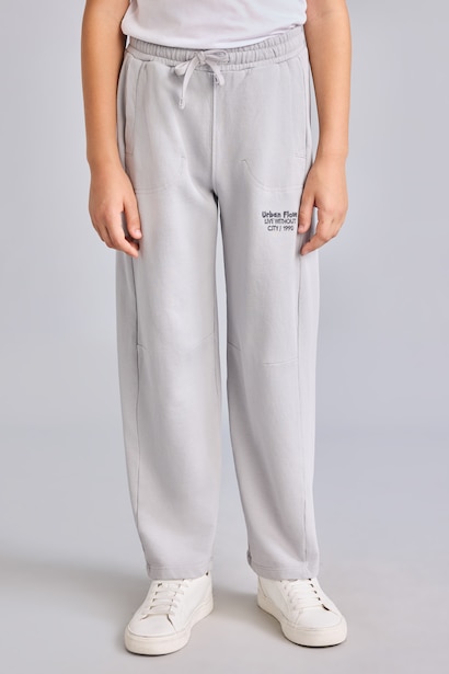 Slogan Pattern Trousers