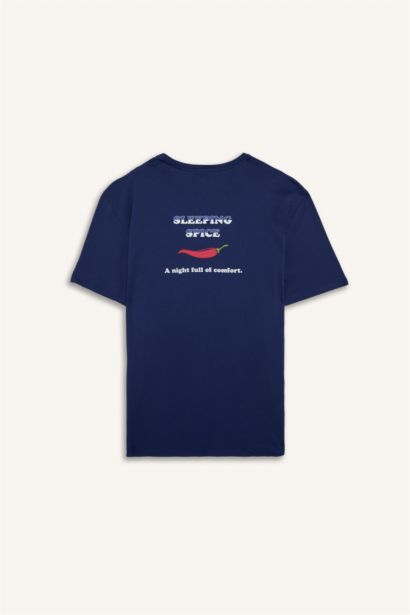 %100 Pamuk New Regular Fit Şort Tişört 2'li Şortlu Pijama Takımı