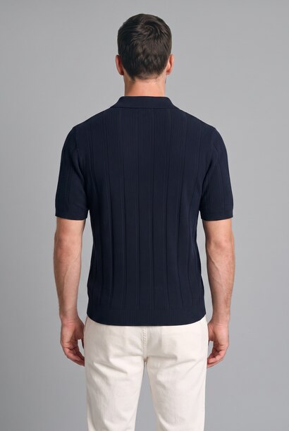Standard Fit Knitwear Short Sleeve Polo T-Shirt