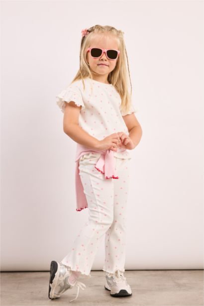 2 piece Regular Fit Crew Neck Floral Set