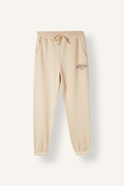 Oversized Heavyweight Slogan Print Sweatpants