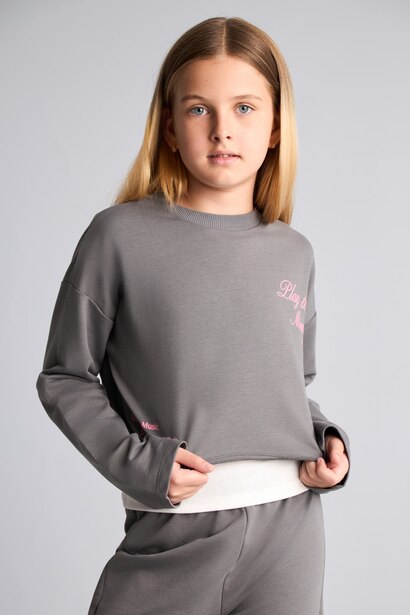 3'lü Sweatshirt Kız Çocuk