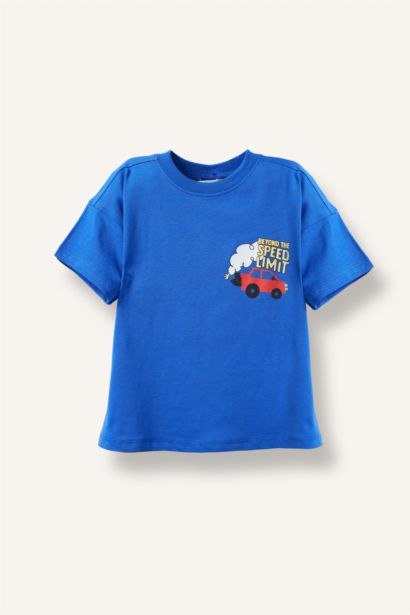 Oversize Fit Printed Short Sleeve T-Shirt