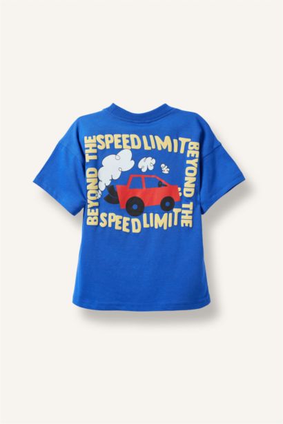 Oversize Fit Printed Short Sleeve T-Shirt