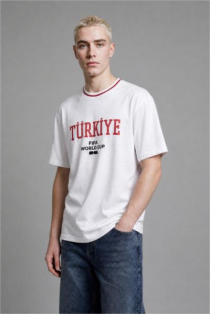 Boxy Fıt Türkiye Baskılı Kısa Kollu Tişört