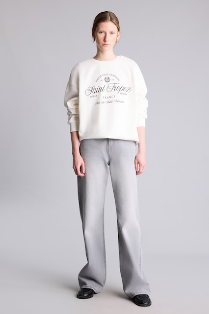 Oversize Printed Heavyweight Sweatshirt